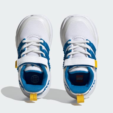 Chaussure à lacets élastiques et scratch adidas x LEGO® Racer TR21 Blanc Enfants Sportswear