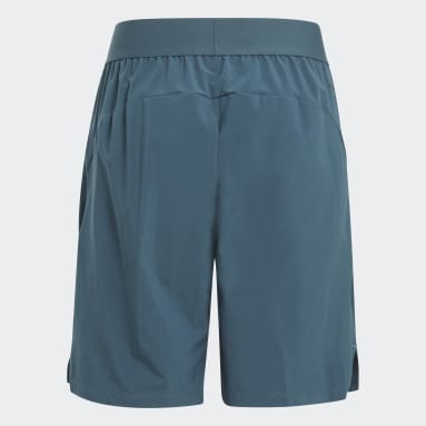 Boys Gym & Training Turquoise Train Icons AEROREADY Logo Woven Shorts