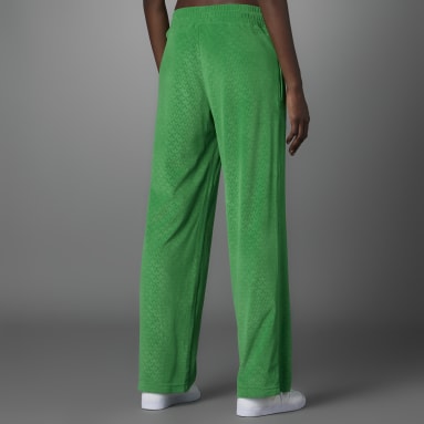 Green L WOMEN FASHION Trousers Wide-leg Pull&Bear tracksuit and joggers discount 77% 