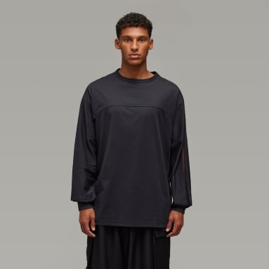 Tričko Y-3 Mesh Stripes Long Sleeve