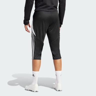 Men Soccer Black Tiro 24 3/4 Pants