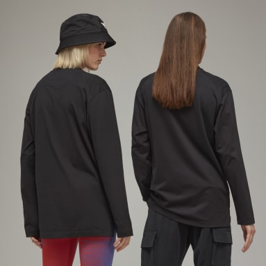 y_3 Black Y-3 긴팔 티