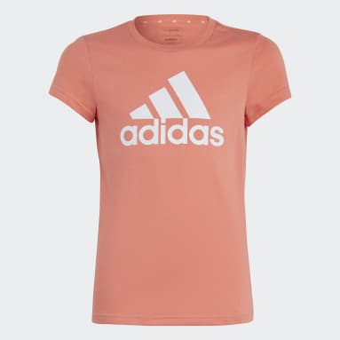 Girls Sportswear Orange Essentials Big Logo Cotton Tee