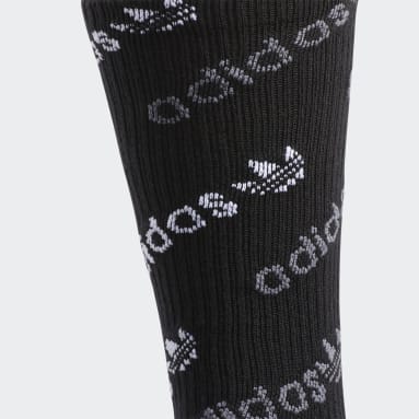 Men's Originals Black Forum Repeat Crew Socks