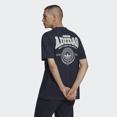 Men originals Blue Varsity Loose Tee