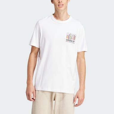 T-shirt graphique adidas Adventure Blanc Hommes Originals