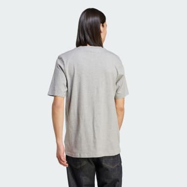 T-shirt Trefoil Essentials Grigio Uomo Originals