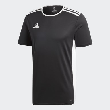 adidas Camiseta Fútbol Logo Negra para Hombre