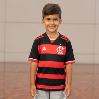 Camisa Flamengo I Infantil 24/25 Vermelho Meninos Futebol