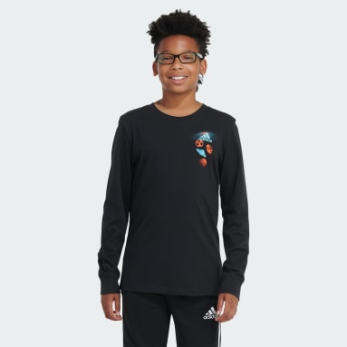 Youth Training Black Long Sleeve Space Age Tee