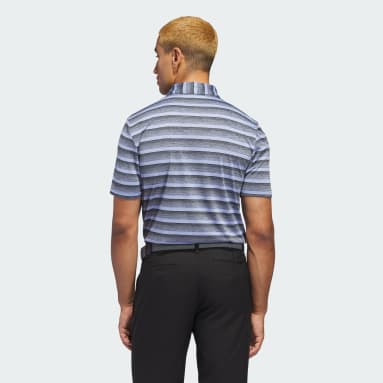 Two-Color Striped Polo Shirt