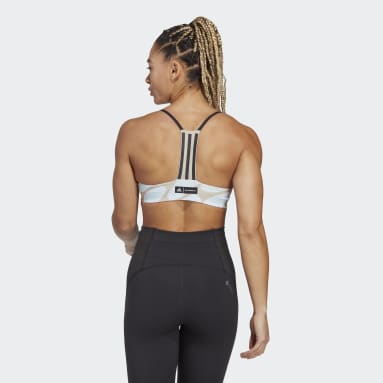 Ženy Tréning A Fitnes modrá Športová podprsenka adidas x Marimekko Aeroimpact Training Light-Support