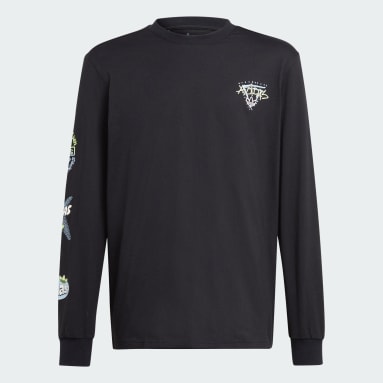 Youth 8-16 Years Originals Black Graphics Long Sleeve Tee