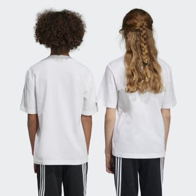 Kinder Sportswear Future Icons Logo Piqué T-Shirt Weiß