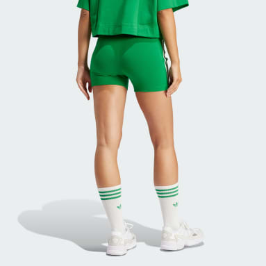Leggings 1/4 3-Stripes Cotton Verde Donna Originals