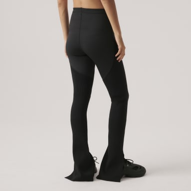 Women Training Black adidas by Stella McCartney TrueStrength Flat-Knit Pants