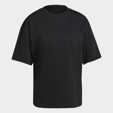 T-shirt adicolor Heavy Single Jersey Nero Donna Originals