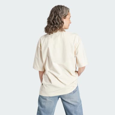 Women Originals Beige adidas Originals x KSENIASCHNAIDER Reprocessed Trefoil Tee
