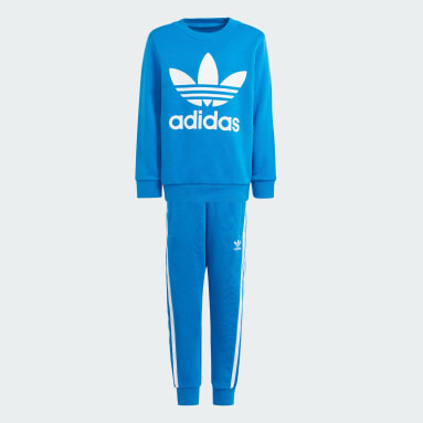 adidas Girls' Linear Crew/Leggings Set Infant