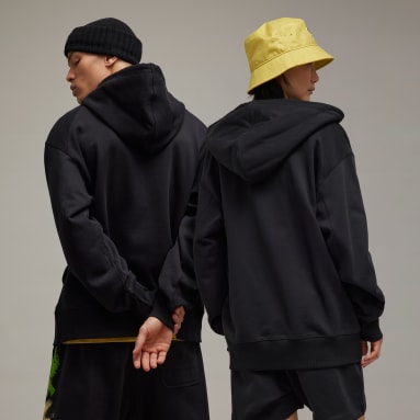 Veste à capuche graphique entièrement zippée Y-3 noir Y-3