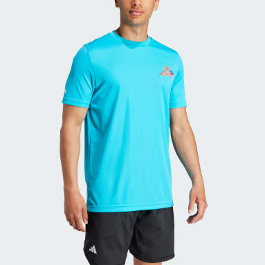 Playera Court Sport Graphic Turquesa Hombre Tennis
