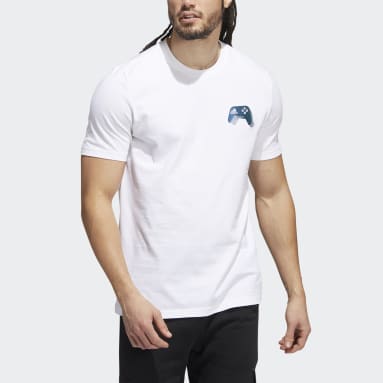 T-shirt graphique Color-Shift Gaming Blanc Hommes Sportswear