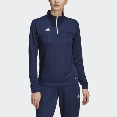 Frauen Fußball Entrada 22 Training Oberteil Blau