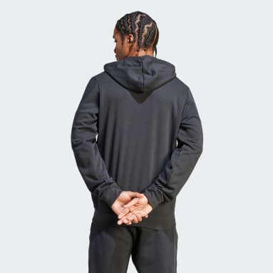 Casaco com Capuz 3-Stripes dos All Blacks Preto Homem Rugby