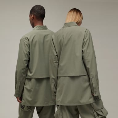 Lifestyle Green Y-3 윈터 립스톱 오버셔츠