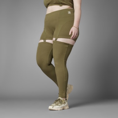 Frauen Originals Always Original Rib Two-in-One Leggings – Große Größen Grün