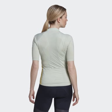 Women Cycling Green The Short Sleeve Cycling Jersey