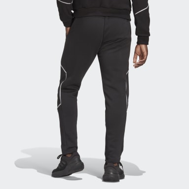 Pantaloni Essentials Reflect-in-the-Dark Fleece Nero Uomo Sportswear