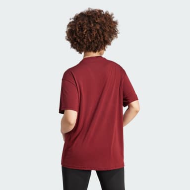 Frauen Fitness & Training AEROREADY Train Essentials Still-T-Shirt – Umstandsmode Weinrot