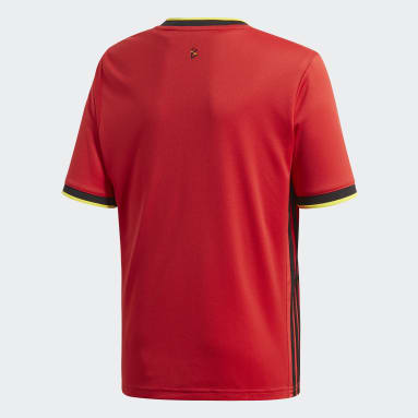 красный Домашняя футболка сборной Бельгии