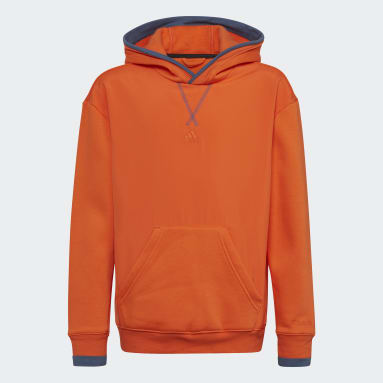 Kids Sportswear Orange All SZN Fleece Pullover Sweatshirt