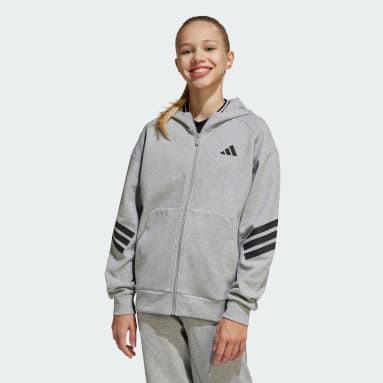 Future Icons 3-Streifen Kids Kapuzenjacke