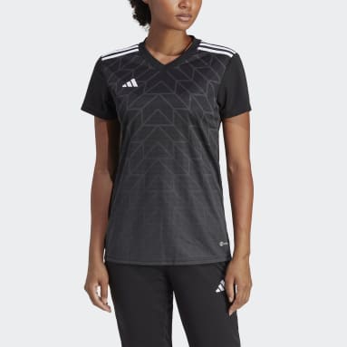 T ICON 23 JSY W Negro Mujer Fútbol