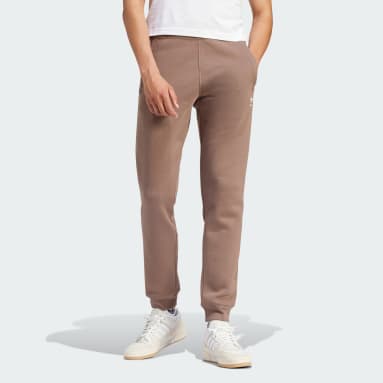 Muži Originals hnědá Kalhoty Trefoil Essentials
