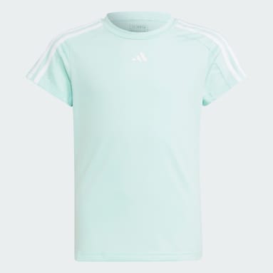 Playera Deportiva Train Essentials AEROREADY 3 Franjas Turquesa Niña Sportswear