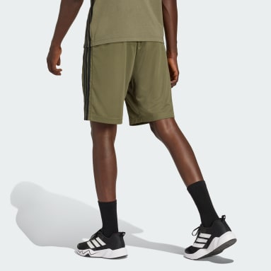 SHORTS WORKOUT ESSENTIALS BASE 3 TIRAS DE TEJIDO PIQUÉ, LARGO DE 23 CM