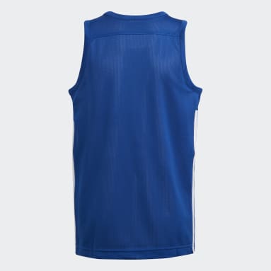 Kinderen Basketbal blauw 3G Speed Reversible Shirt