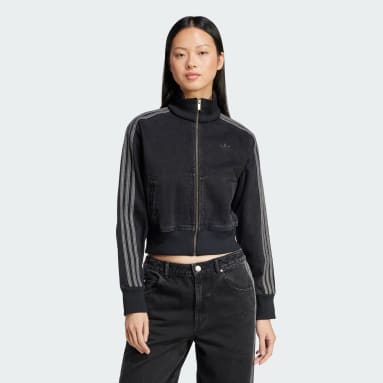 Tepláková bunda Adicolor Denim
