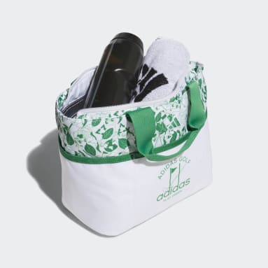 Golf White Play Green Round Tote Bag