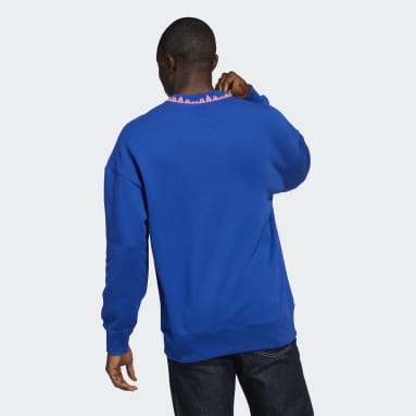 Männer Fußball Juventus Turin Lifestyler Sweatshirt Blau