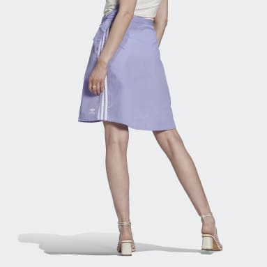 Falda Tie Midi Morado Mujer Originals