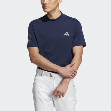 Men Golf Blue AEROREADY Alpen Mock Shirt
