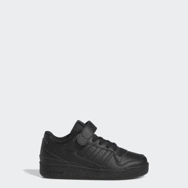 Kids Basketball Black Forum Low Shoes