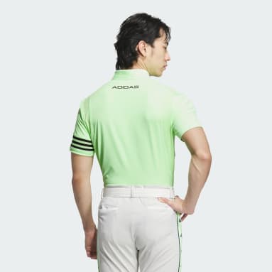 Men Golf Green AEROREADY 3-Stripes Short Sleeve Polo Shirt