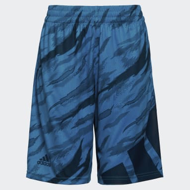 Youth Lifestyle Blue Water Tiger Camo Allover Print Shorts
