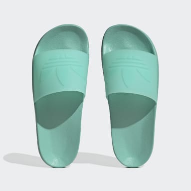 Adidas slippers turquoise new arrivals